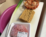 厚揚げキムチひき肉炒め和え作り方1写真