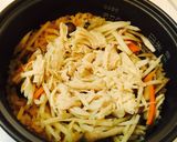*鶏肉ときのこの簡単炊き込みご飯*作り方6写真