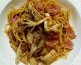 茸とベーコンのガーリックバター醤油パスタ作り方8写真