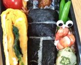 キャラ弁。クワガタ！作り方1写真