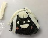 子ども喜ぶ！可愛いモッツァレラ顔おにぎり作り方5写真