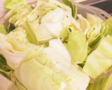 簡単!豚とキャベツとふんわり卵の炒め物作り方1写真