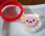 ひつじさんのおにぎり☆作り方1写真