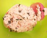 豆腐で簡単♪絶品！ふわふわカニツナバーグ作り方5写真