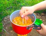 【山ごはん】水漬けパスタでナポリタン作り方4写真