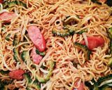市販麺で簡単！ゴーヤ本格ソースやきそば作り方13写真