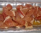 豚肉のピリ辛胡麻照り焼き作り方1写真