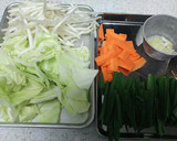 キャベツともやしの肉味噌炒め～中華風作り方1写真