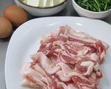 豚肉と豆腐の卵とじ作り方1写真