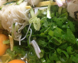 絶品☆素麺リメイクふわふわお好み焼き♫作り方1写真
