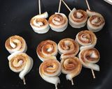 お弁当にもう一品♪クルクルちくわ甘辛焼作り方5写真