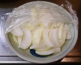 ベビーホタテと玉ねぎのめんつゆバター炒め作り方2写真