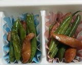 お弁当用いんげんとウインナー炒め作り方4写真