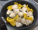 鶏のバジル炒め♪カッテージチーズ和え作り方3写真