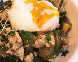 簡単！茄子のそぼろ煮〜半熟卵のせ〜作り方4写真