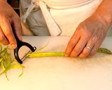 アスパラと豚肉と野菜のリエットの酢和え作り方2写真