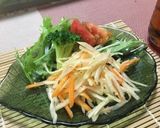 簡単！パパイヤのタイ料理風サラダ作り方2写真