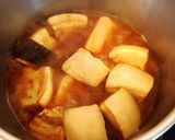 擂り胡麻たっぷり砂糖味醂なし胡麻味噌角煮作り方13写真