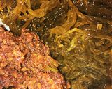 簡単!ご飯のお供に もずくのおかず味噌作り方1写真