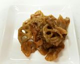 豚バラとレンコンの甘辛炒め作り方6写真