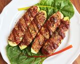 まるごとズッキーニ☆ジューシー肉詰め♪作り方5写真