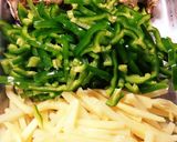 ひき肉の青椒肉絲☆★作り方1写真