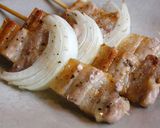 グリルで簡単！豚バラ肉のにんにく塩串焼き作り方5写真