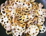 レンコン・豚コマ炒め作り方4写真