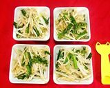 レンジでモヤシとニラのナムル小鉢作り方7写真