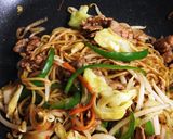 我が家の簡単オムそば♪作り方1写真
