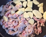 丼にも♪ニラたっぷりじゃが豚炒め☆作り方5写真
