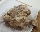 鶏のオリーブオイル漬け×ベリー×パクチー作り方3写真