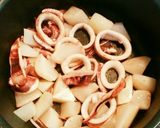 春大根とイカの煮物。作り方1写真