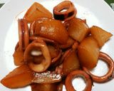 春大根とイカの煮物。作り方4写真