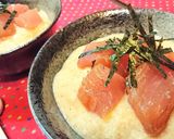 みそ味★卵入り【漬サーモンのとろろ丼】♪作り方9写真