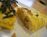 和風な♪とろ～りなめ茸チーズオムライス作り方5写真