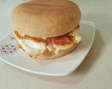 朝食やお弁当に！ロカボ♪ハム卵チーズ焼き作り方5写真