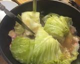 ベーコンと丸ごとキャベツの蒸し煮作り方4写真