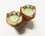 お弁当に！顔付ちくわきゅうり作り方4写真
