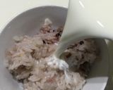 雑穀米入り白飯の牛乳かけ作り方2写真