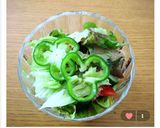 ピーマン入り千切り野菜のグリーンサラダ作り方6写真