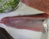 鰹のベーコン巻き焼作り方1写真