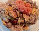 簡単弁当♡サケタラコ散らし寿司の紫蘇巻き作り方1写真