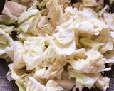 簡単節約時短！豆腐とキャベツの玉子とじ作り方1写真