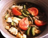 苦瓜トマト鶏肉の卵とじ作り方1写真