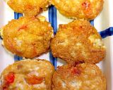 簡単な海老とツナの焼く豆腐ナゲット作り方4写真