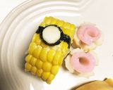 キャラ弁 おかず☆とうもろこしでミニオン作り方1写真