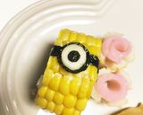 キャラ弁 おかず☆とうもろこしでミニオン作り方2写真