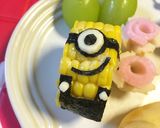 キャラ弁 おかず☆とうもろこしでミニオン作り方4写真