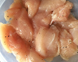 ササミとキノコの卵黄ソース焼き作り方3写真